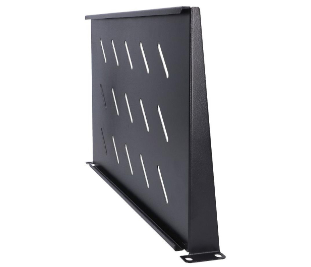 ExtraLink Półka do szaf wiszących 19" 250MM 1U (czarna) - 492982 - zdjęcie 3